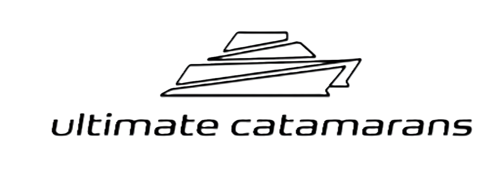 Logo featuring a stylized yacht with the text 'ultimate catamarans' underneath.