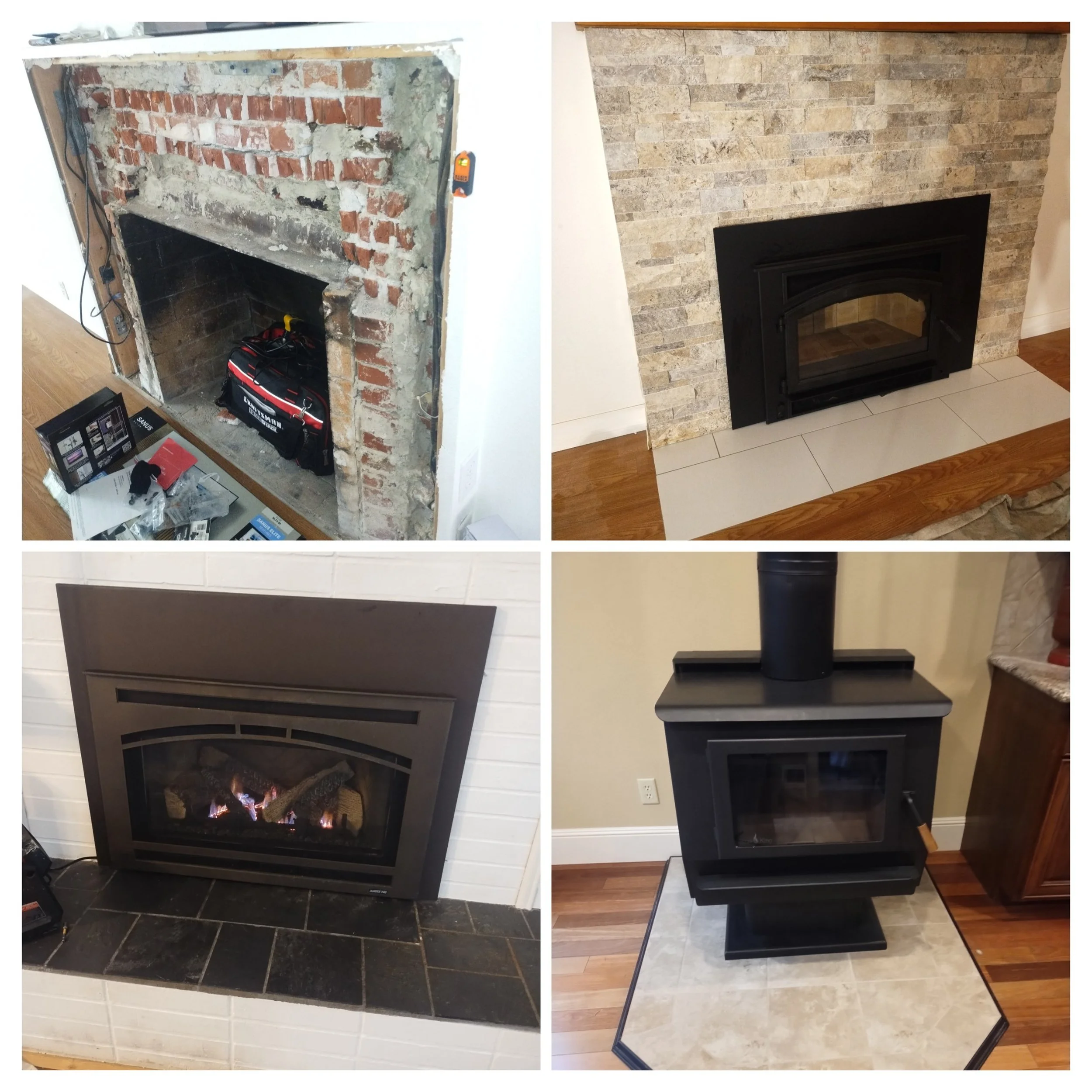 Fireplace remodeling