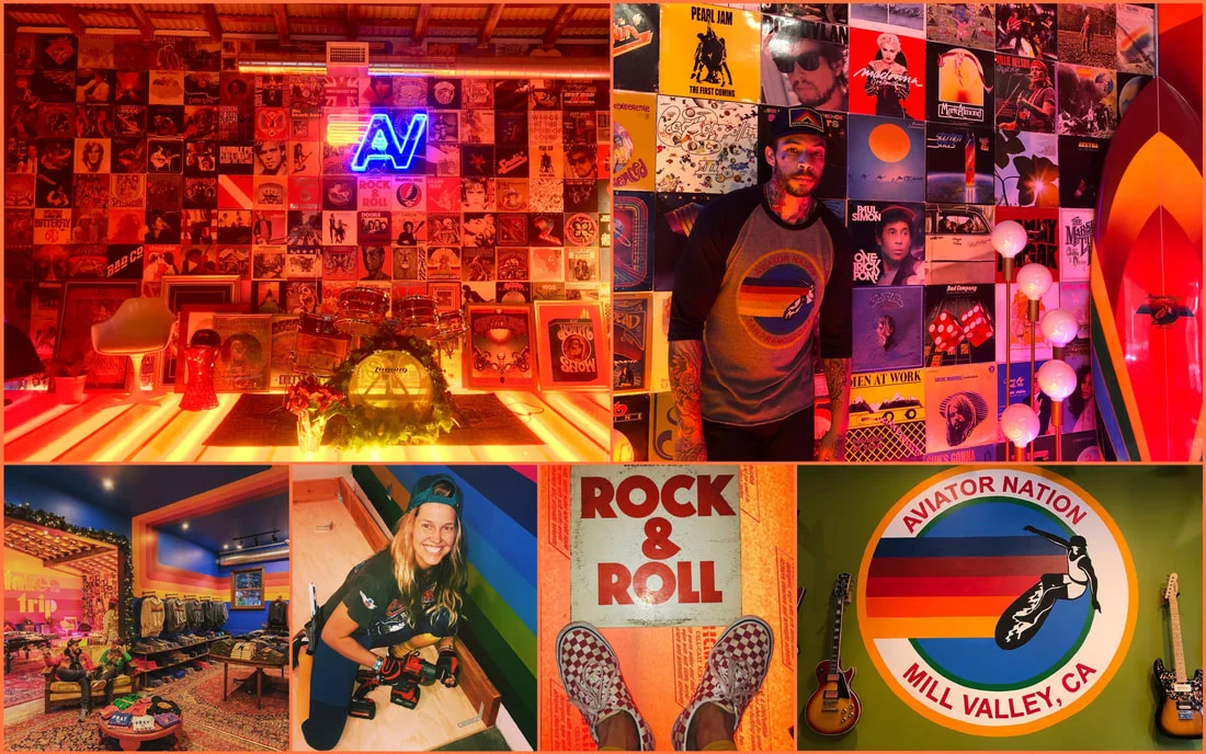  Rainbow Brite: 1970s-Inspired Apparel Brand Aviator Nation's Lumber Yard Shop Basks in MV's Musical Roots