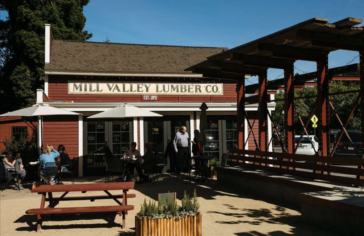Mill Valley:  Location is everything at the intersection of redwoods, bay shore, shopping, and dining