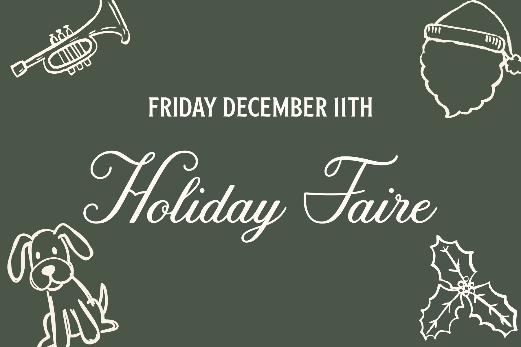 Holiday Faire Photos with Santa + Dog Parade + Matt Bolton Show