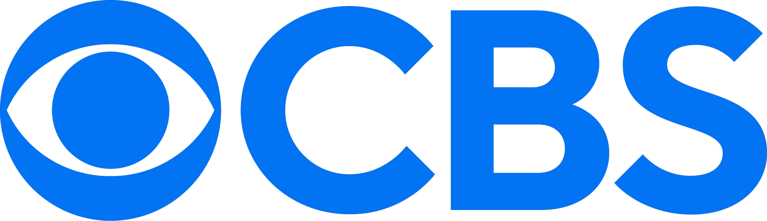 CBS logo in blue and black