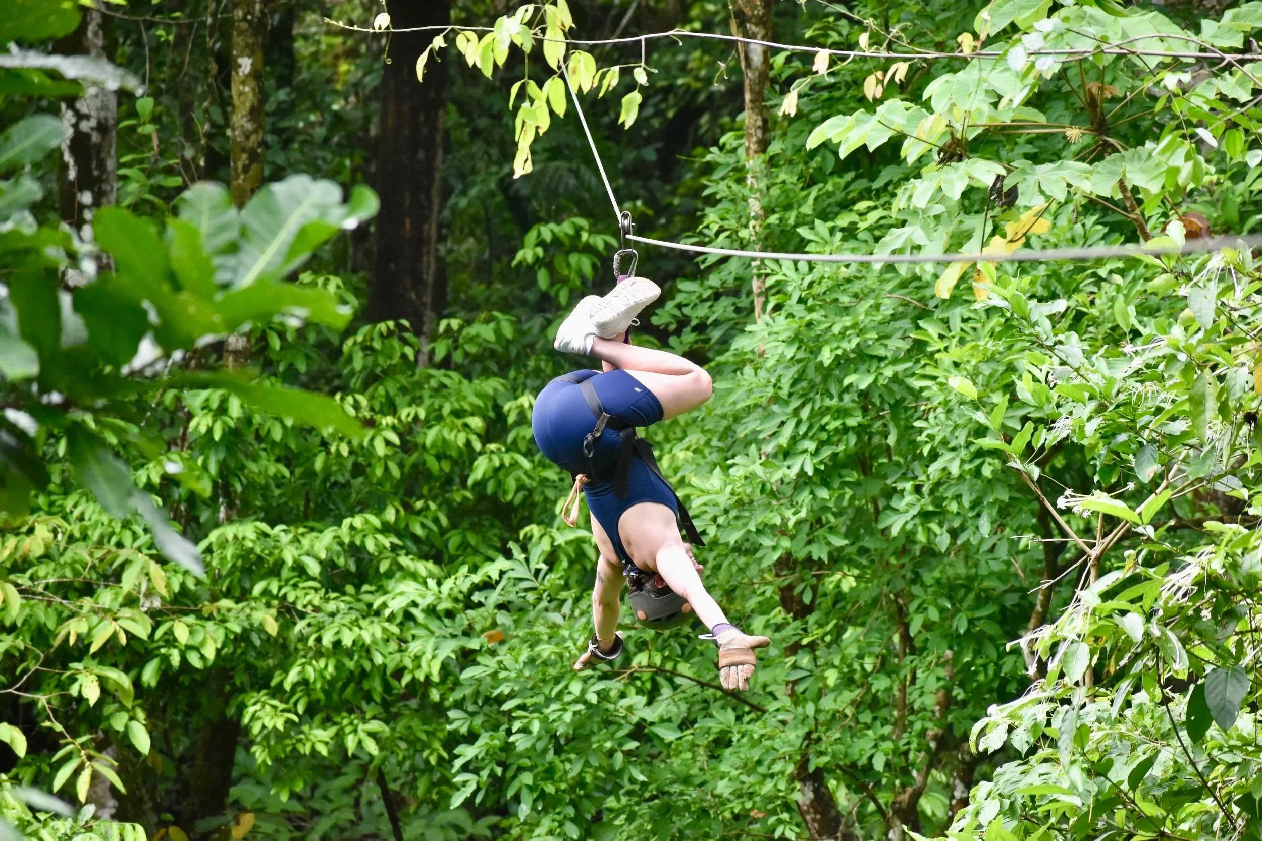 Zip lining in Malpais, Costa Rica