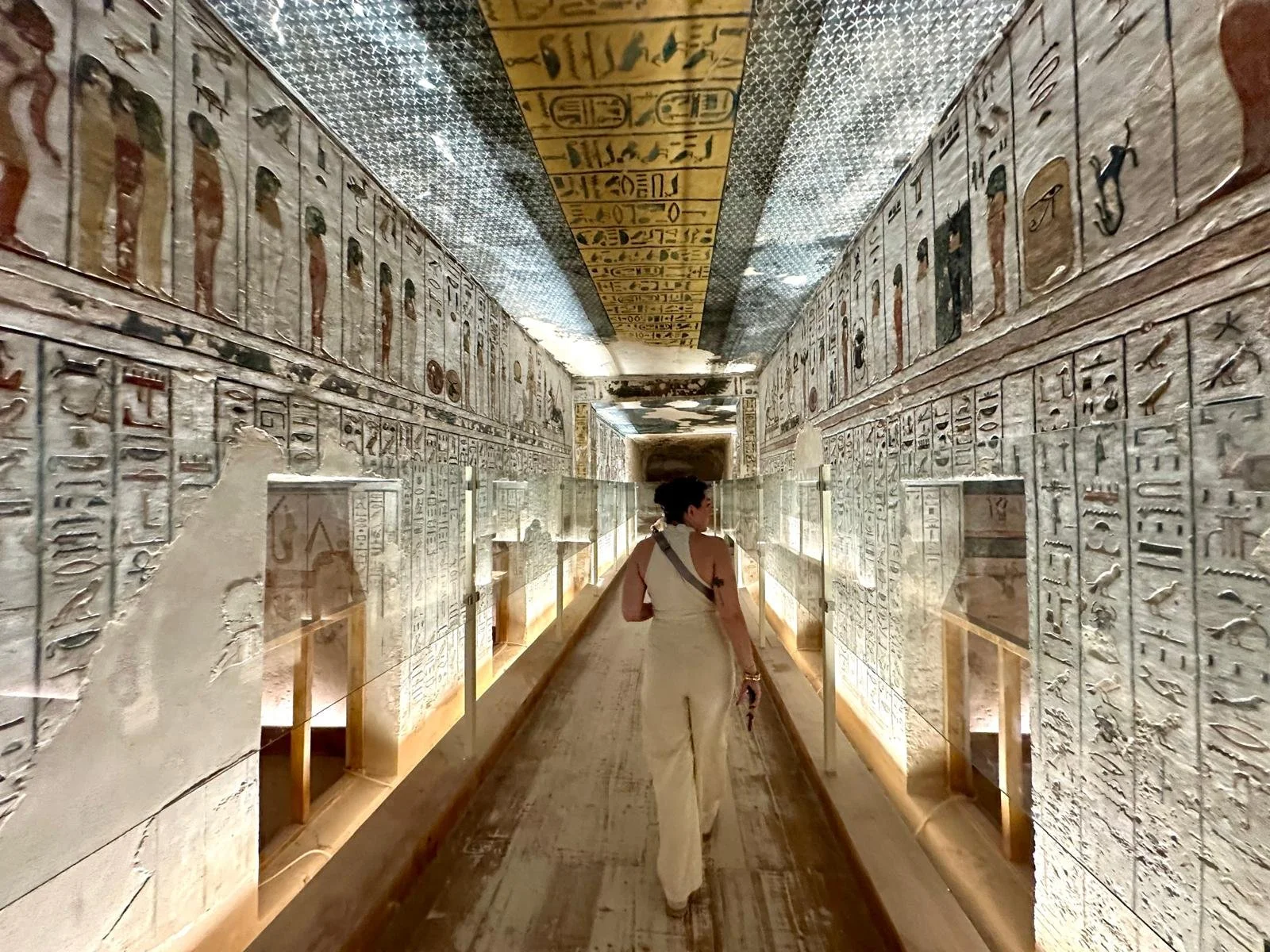 Inside a tomb at the Valley of Kings in Egypt