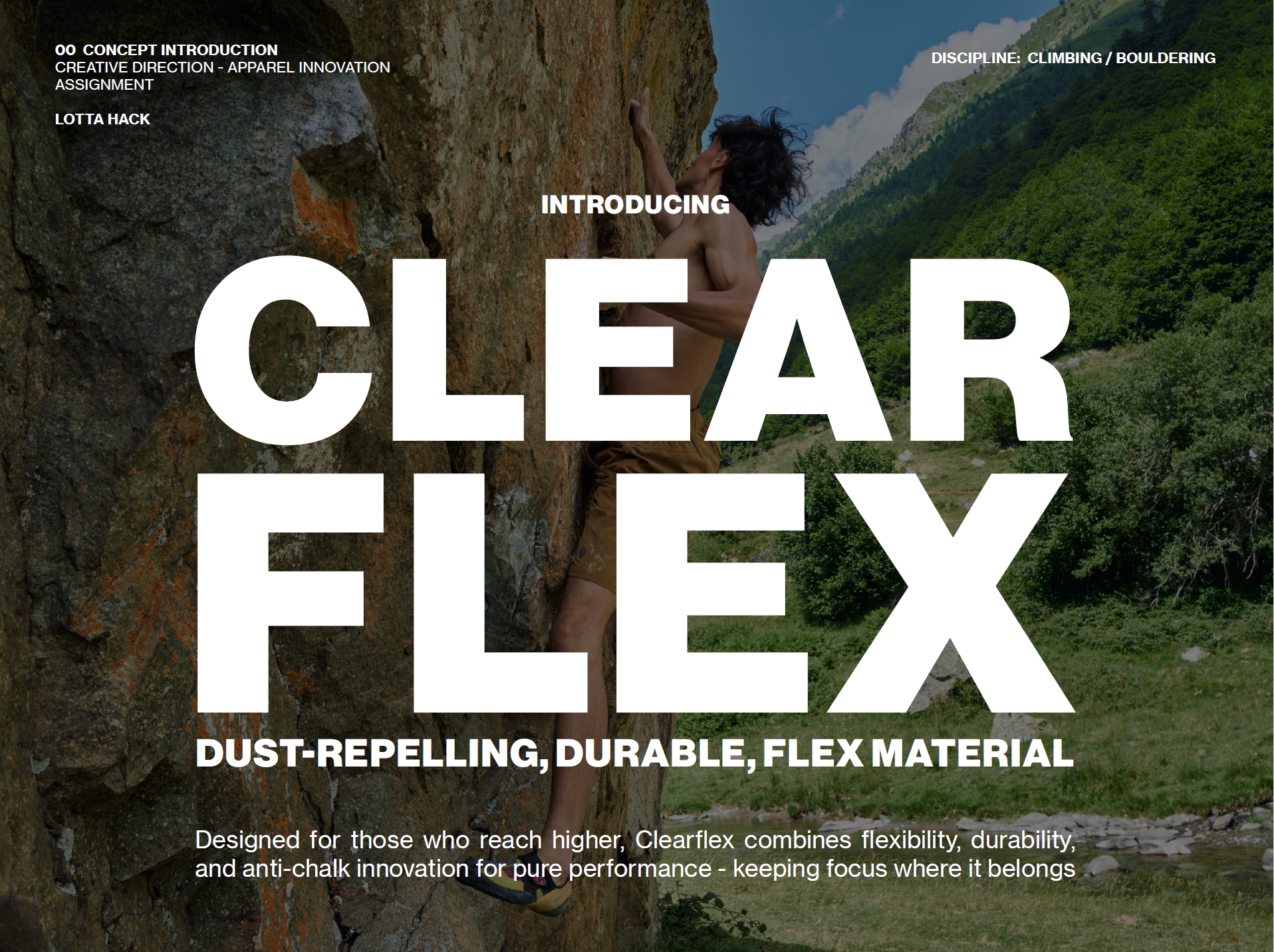 Material innovation, active wear, performance textiles, dust repellent textile, easy maintenance