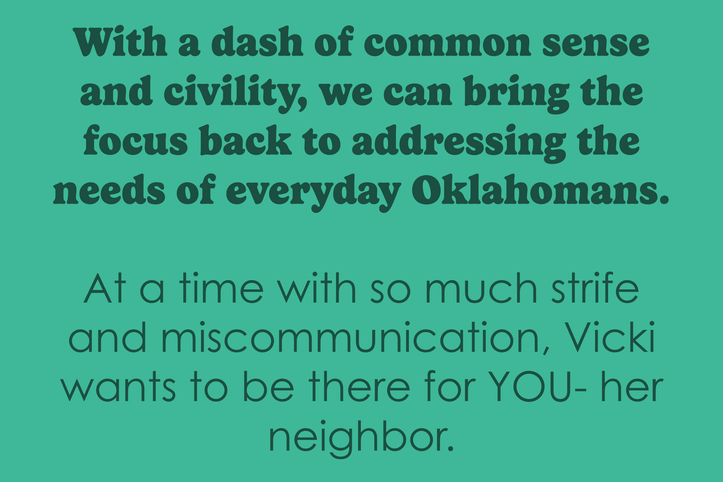 Quote about Oklahoma's communal values and overcoming adversity, emphasizing focus on everyday needs and neighborly support.