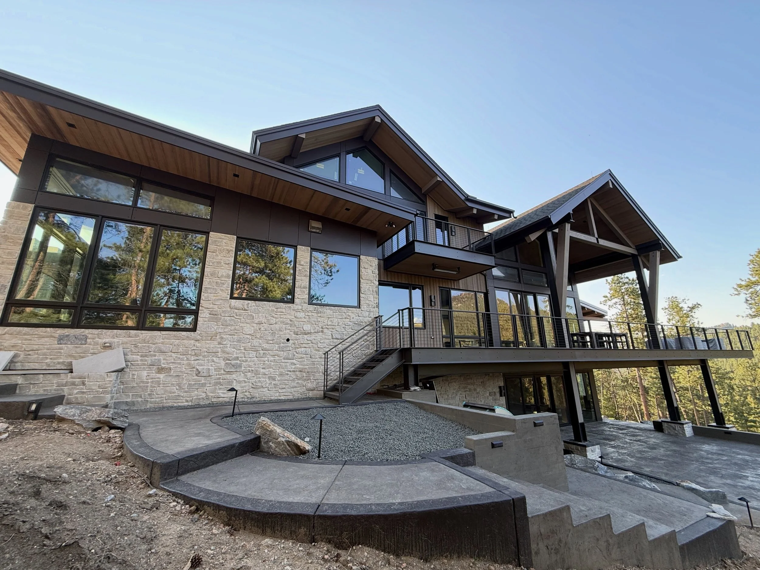 Blue Sky Valley is almost finished! The pictures don&rsquo;t do justice!! We all had fun with this one. Such a great challenge!!! #luxurydesign #architecture #mountainlife #best