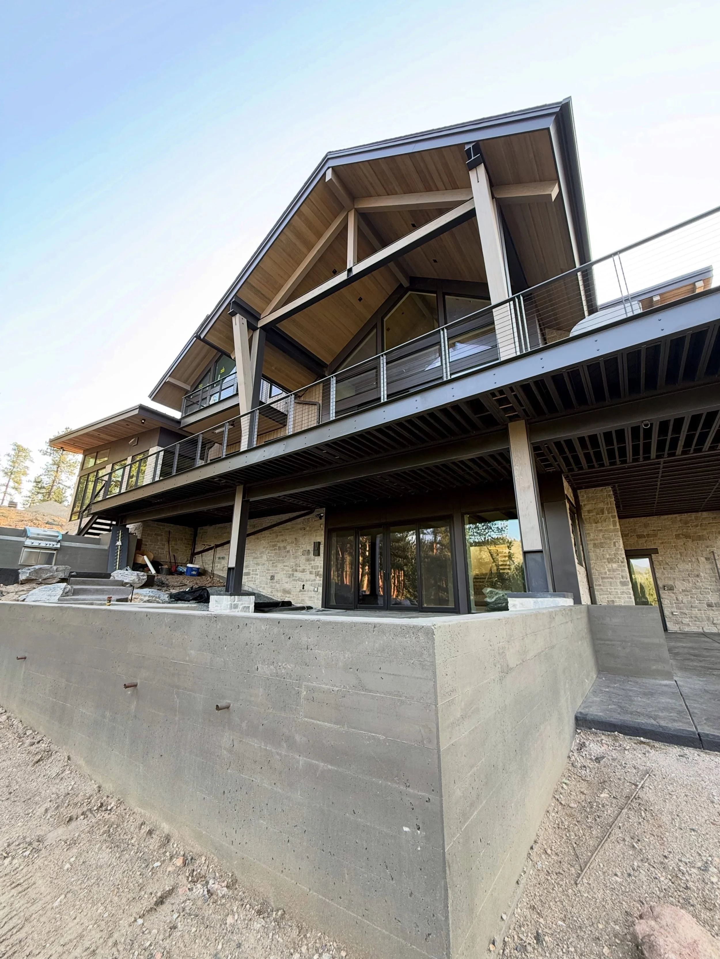 I mean the details!!! Board form concrete, steel, timbers, siding! This is one of those homes!! #architecture #intentions #luxe #challenge