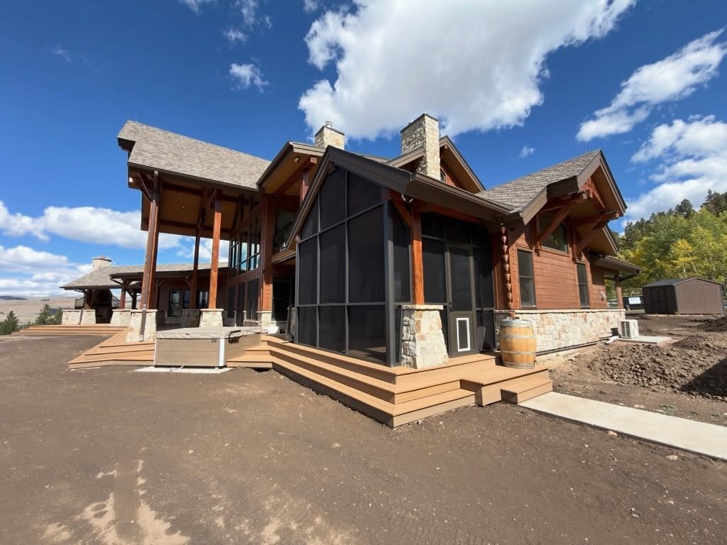 Strong, polished, and authentic

Built for the Colorado landscape.

This Cotopaxi, Colorado home is nearing completion, bringing together the timeless character of timber frame post-and-beam construction with the strength and efficiency of SIPs (Stru