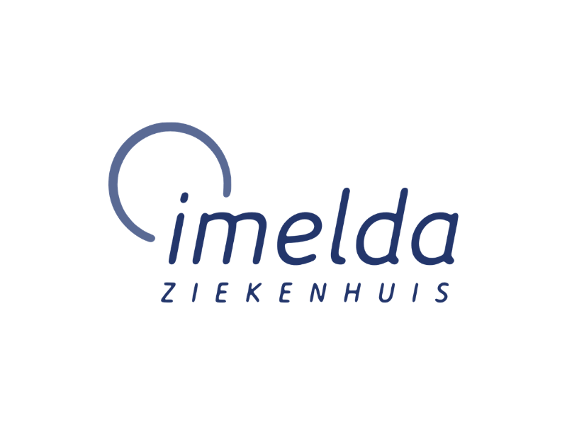 Logo van Imelda Ziekenhuis met een grote cirkel en de naam 'Imelda' en 'Ziekenhuis' eronder.