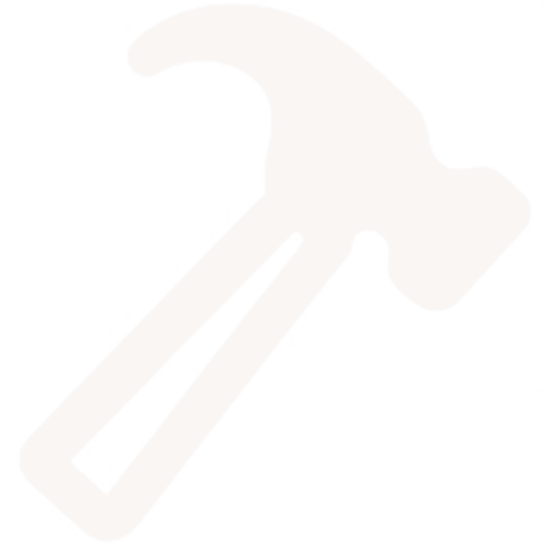 Silhouette of a hammer.