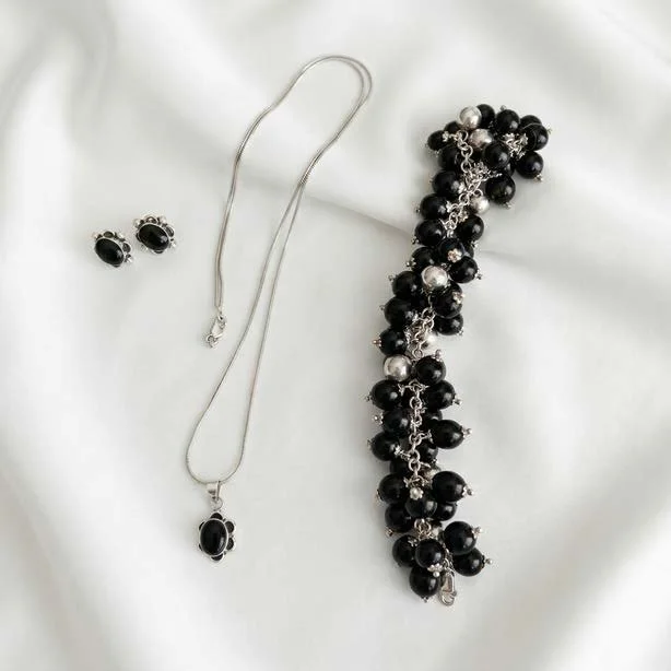 Black Set with Silver