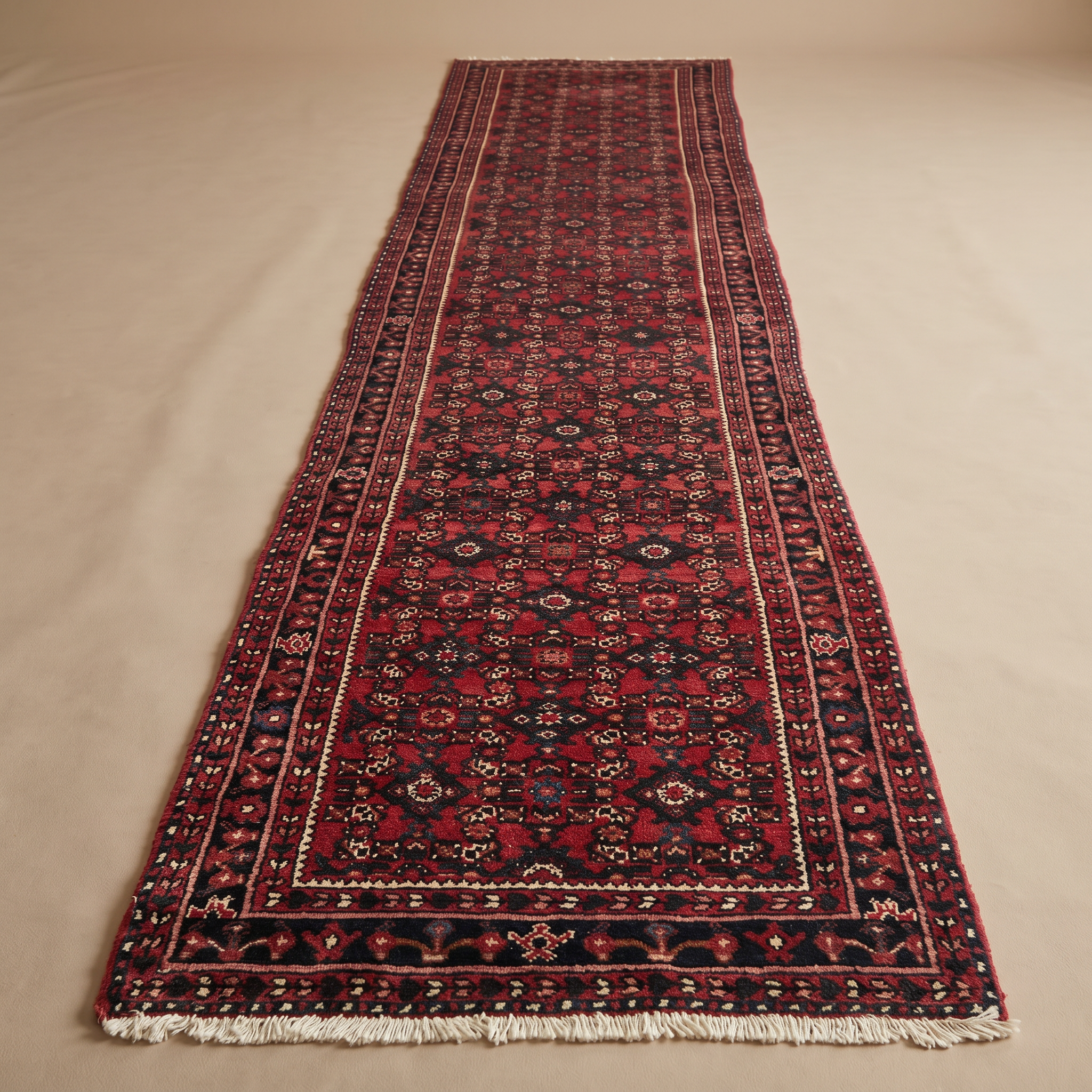 Traditional Persian-Style Area Rug – Classical Floral Medallion Design