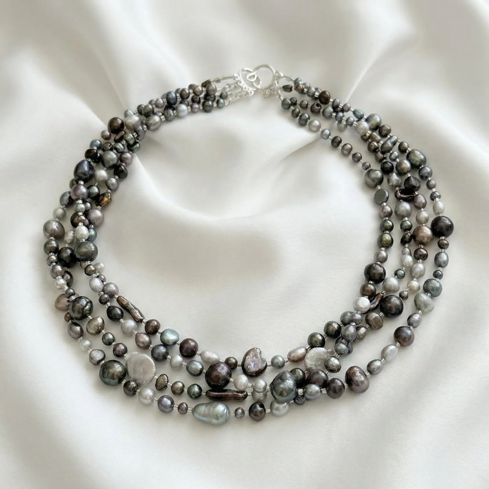 Multi-Strand Pearl Necklace