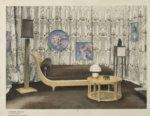 Likely Editions Albert Morancé, "Intèrieurs français j.e. ruhlmann chambre de jeune fille"