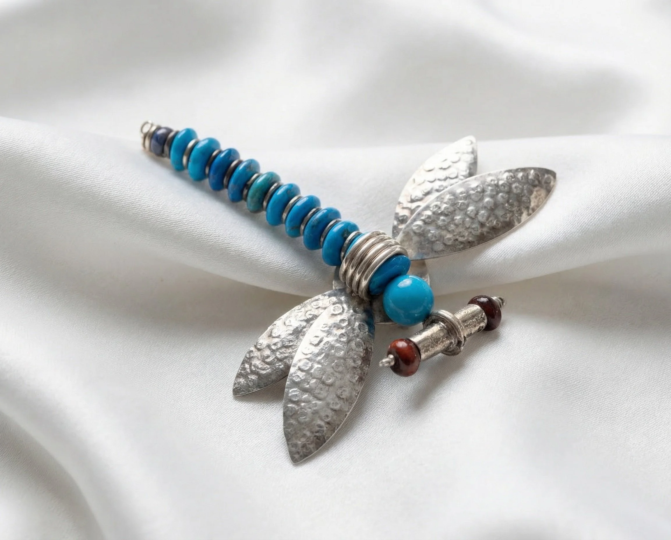 Turquoise Dragonfly Brooch