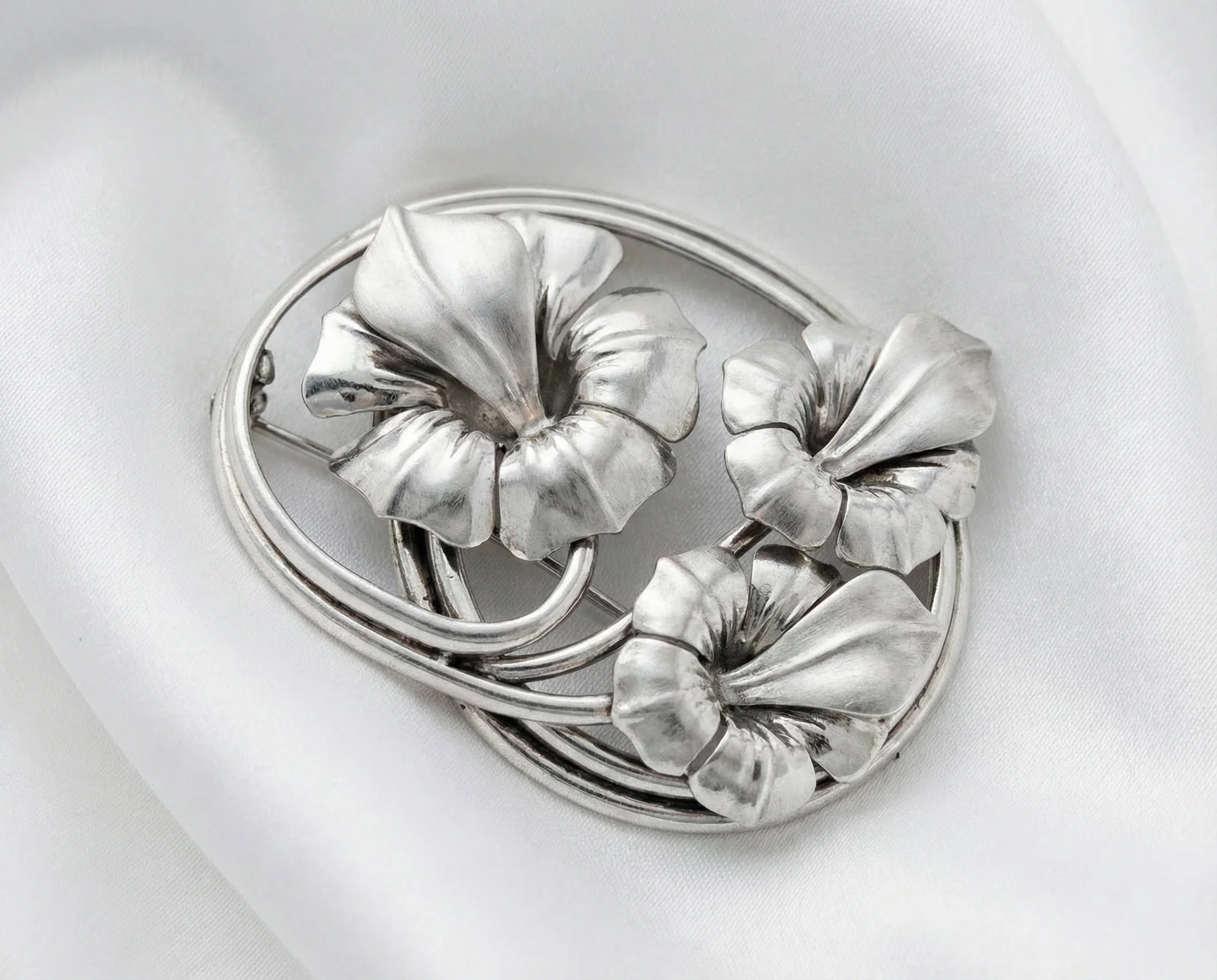 Three Blossom Brooch