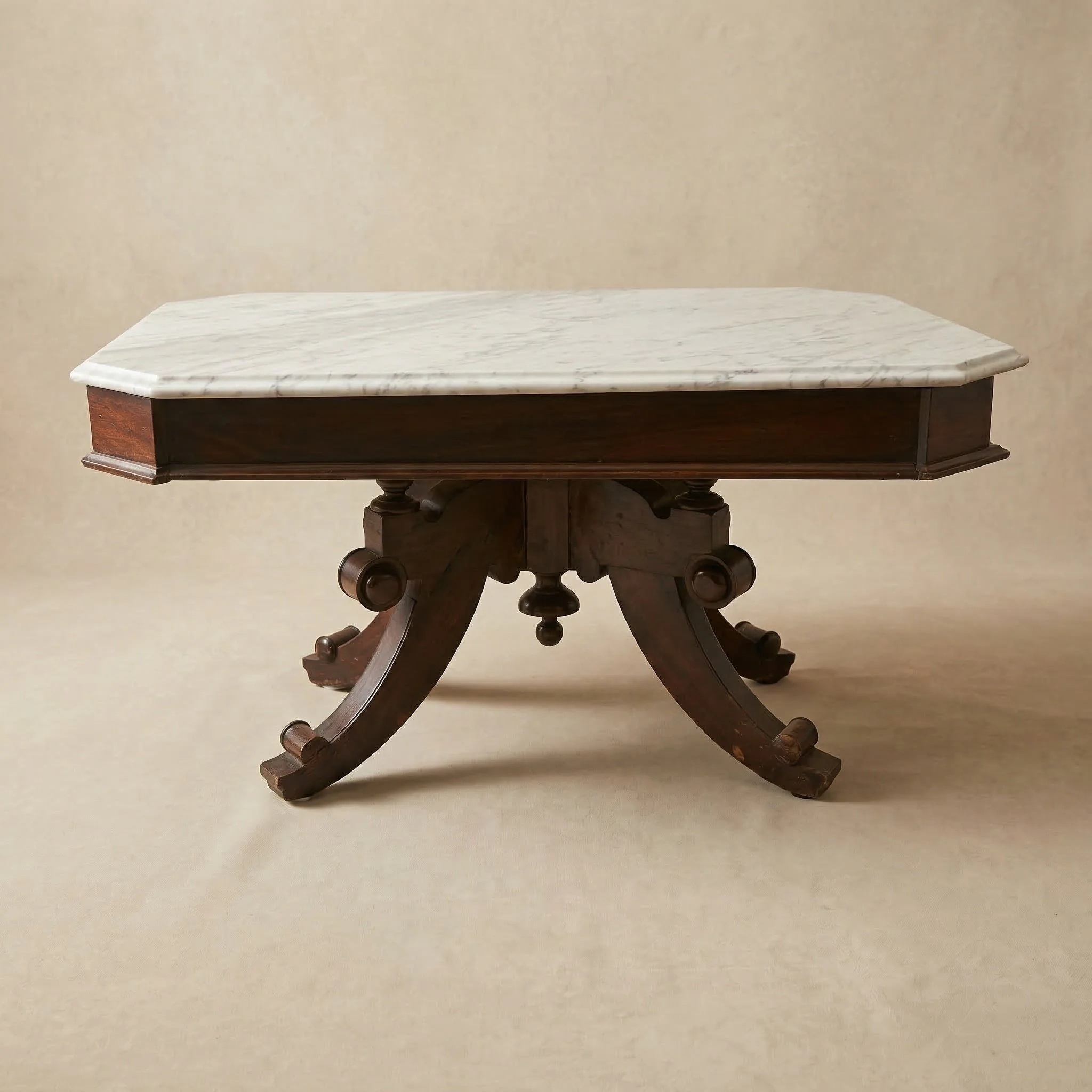 VICTORIAN MARBLE-TOP TABLE