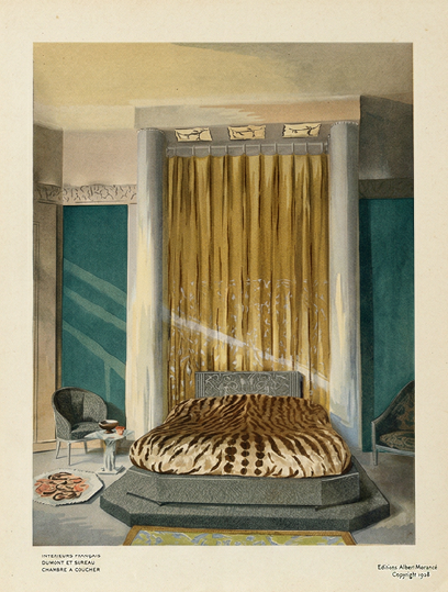 Likely Editions Albert Morancé, "Intèrieurs français dufet et bureau chambre a coucher"