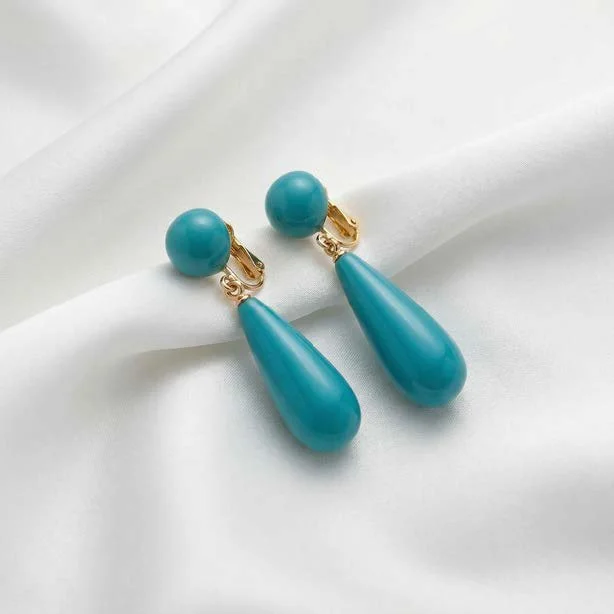 Kenneth Jay Lane Art Deco Clip-On Earrings