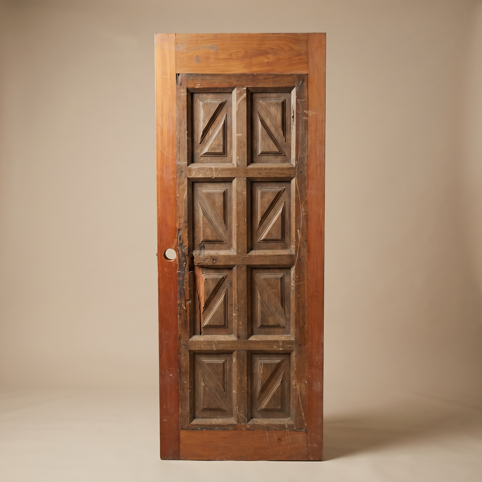 ANTIQUE GUATEMALAN PANELED DOOR