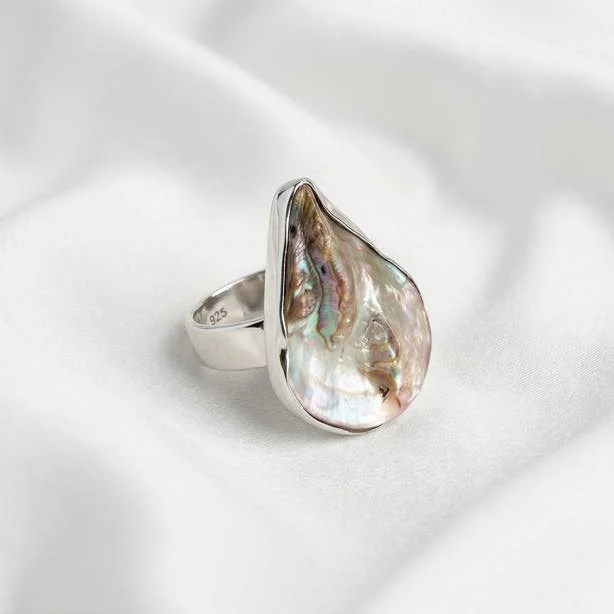 Mother-of-Pearl silver Ring