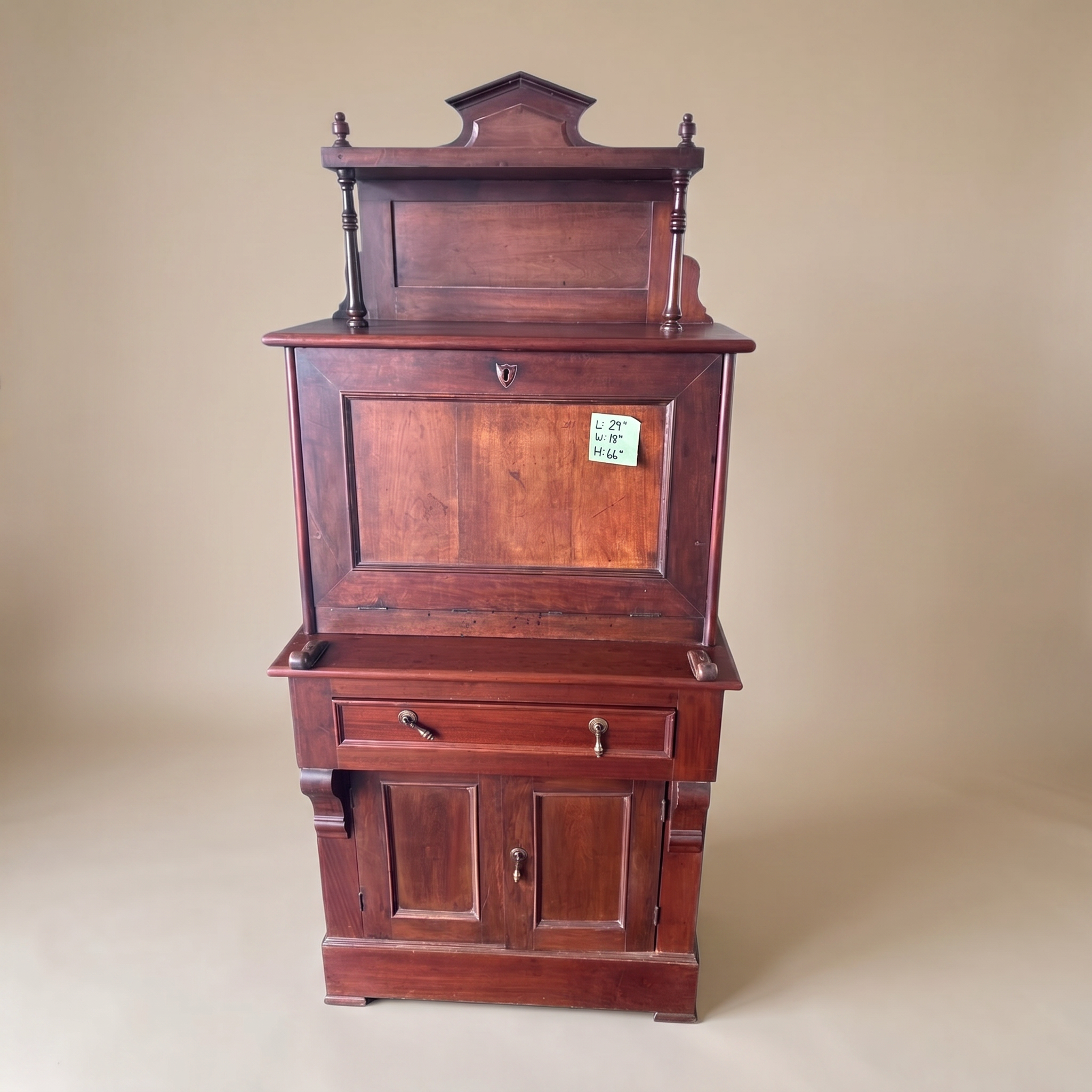 ANTIQUE VICTORIAN SECRETARY DESK