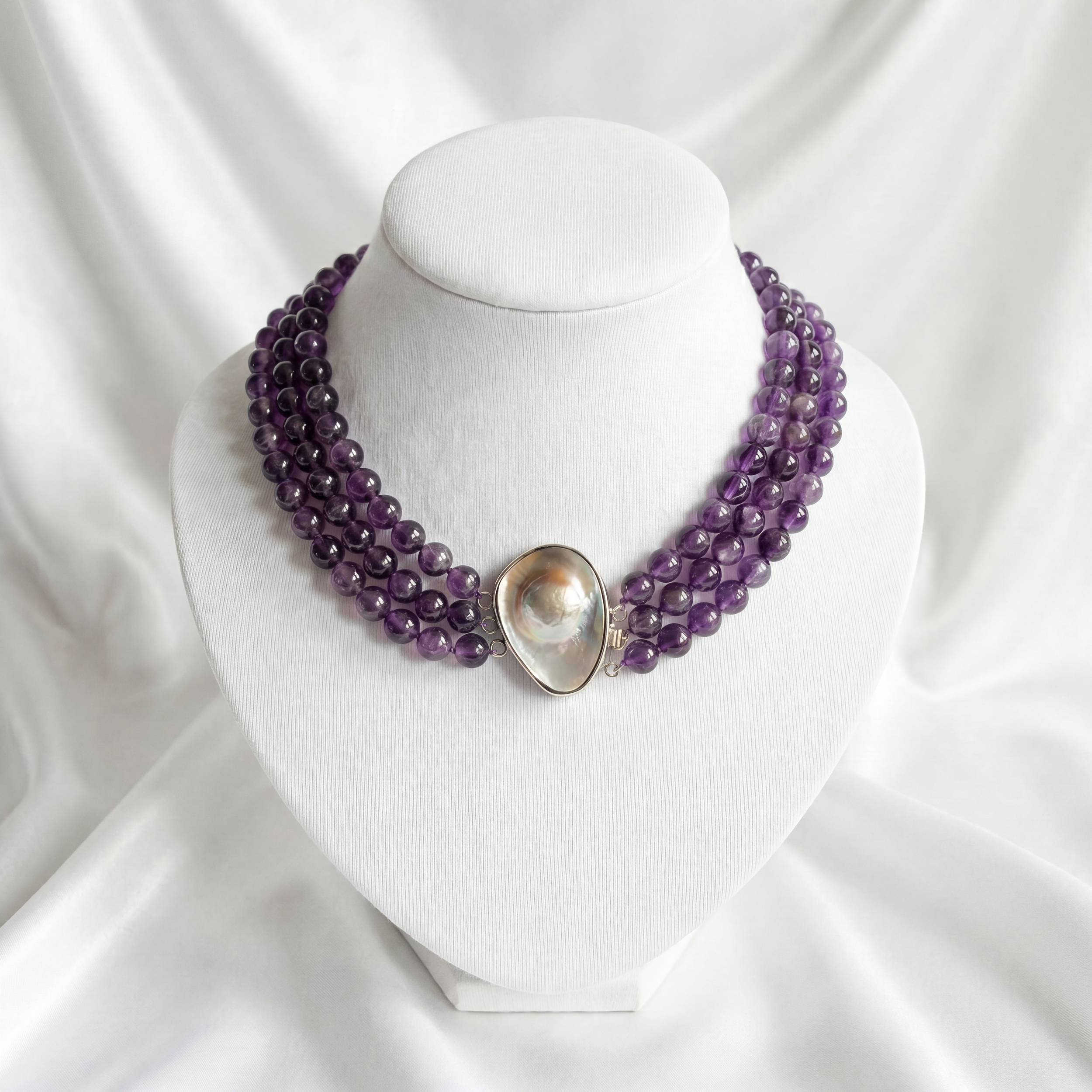 Amethyst and Pearl Necklace