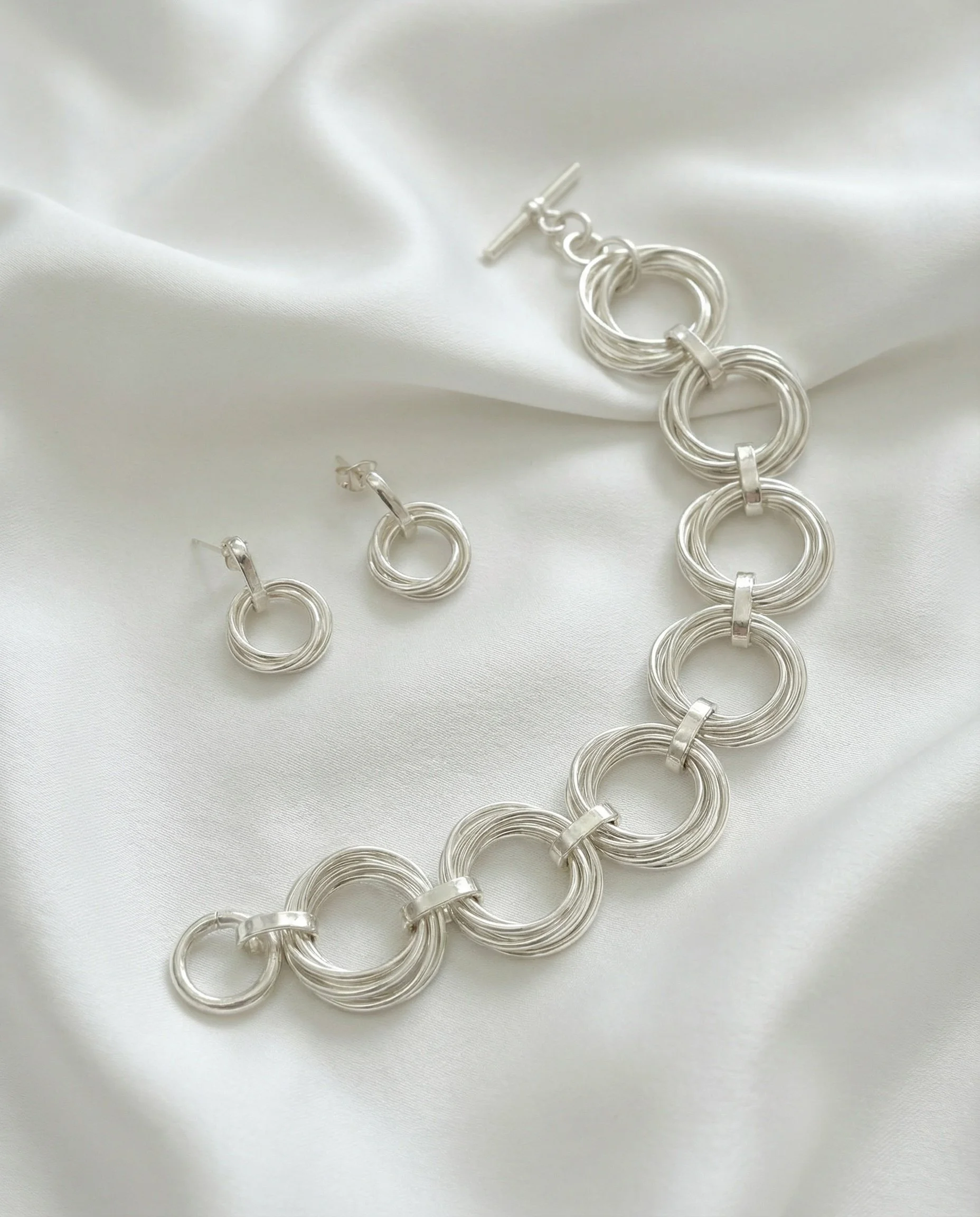 Silver Orbit Link Set