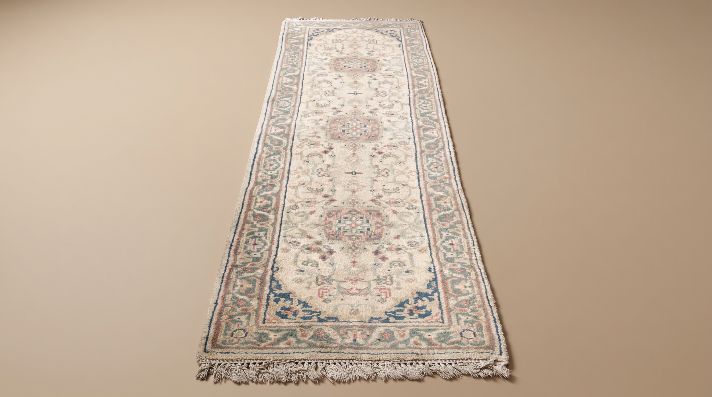 Persian-Style Floral Runner Rug