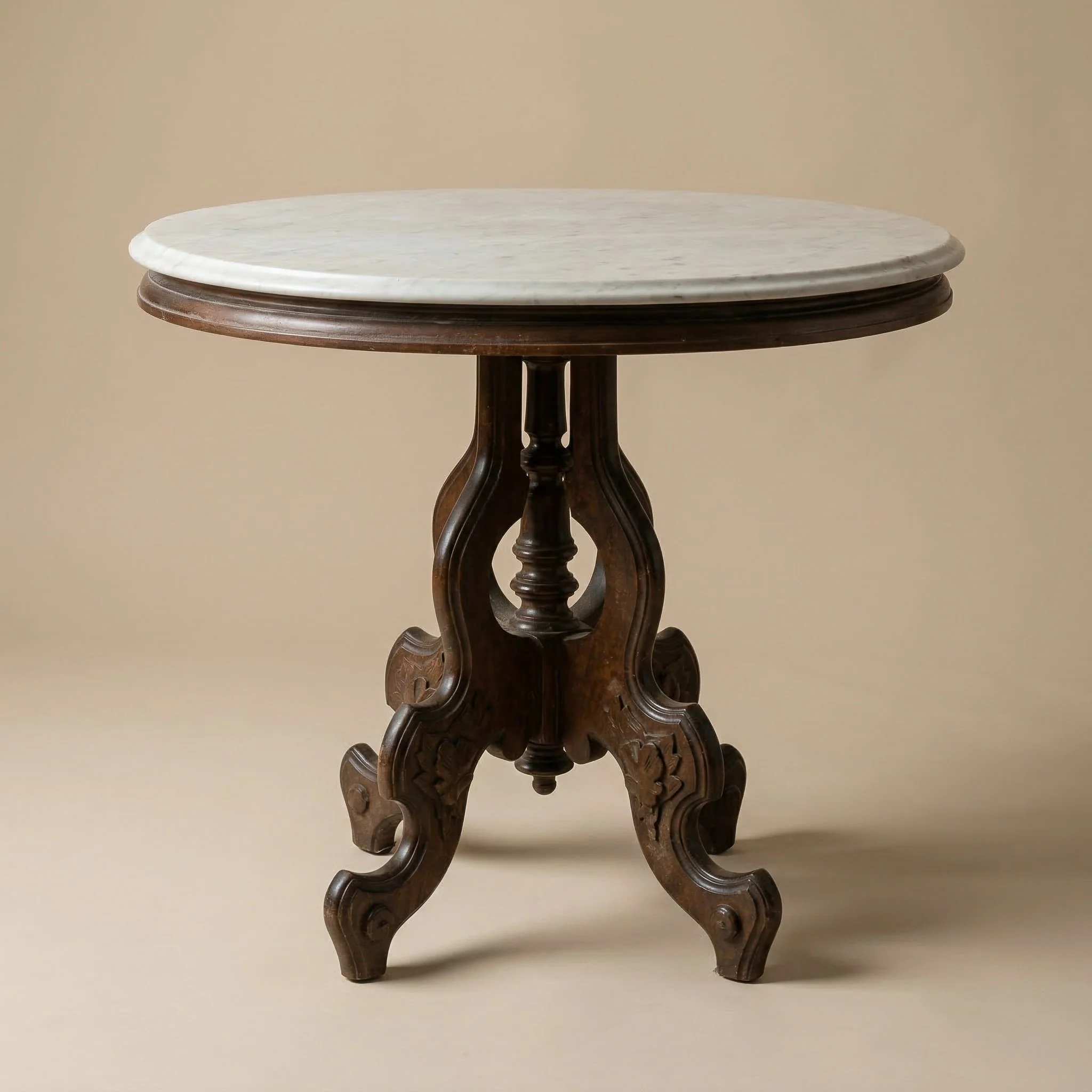VICTORIAN MARBLE-TOP PIER TABLE