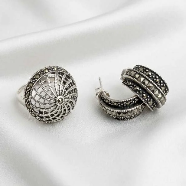 Marcasite Silver Set