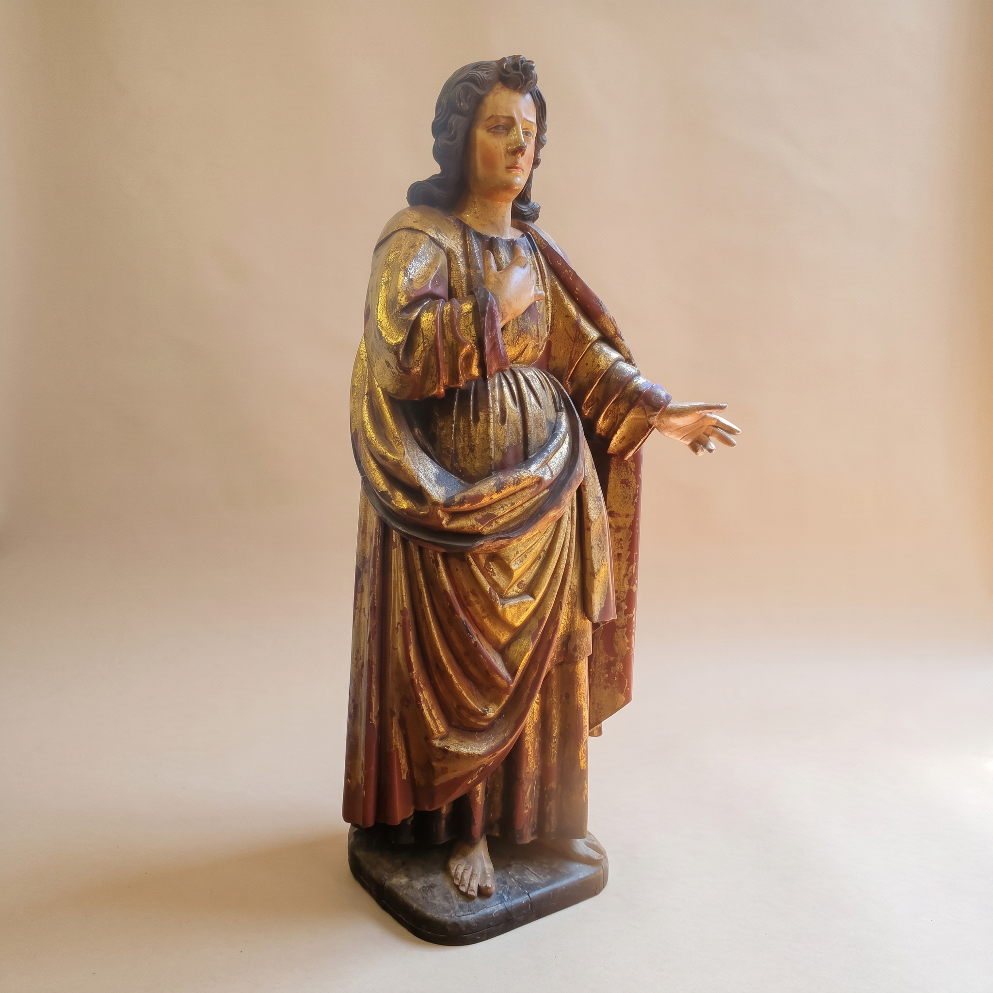 St. John the Evangelist - Antique Spanish Baroque Style Saint