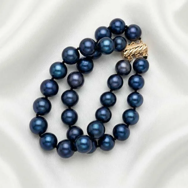 Deep Blue Pearl Bracelet