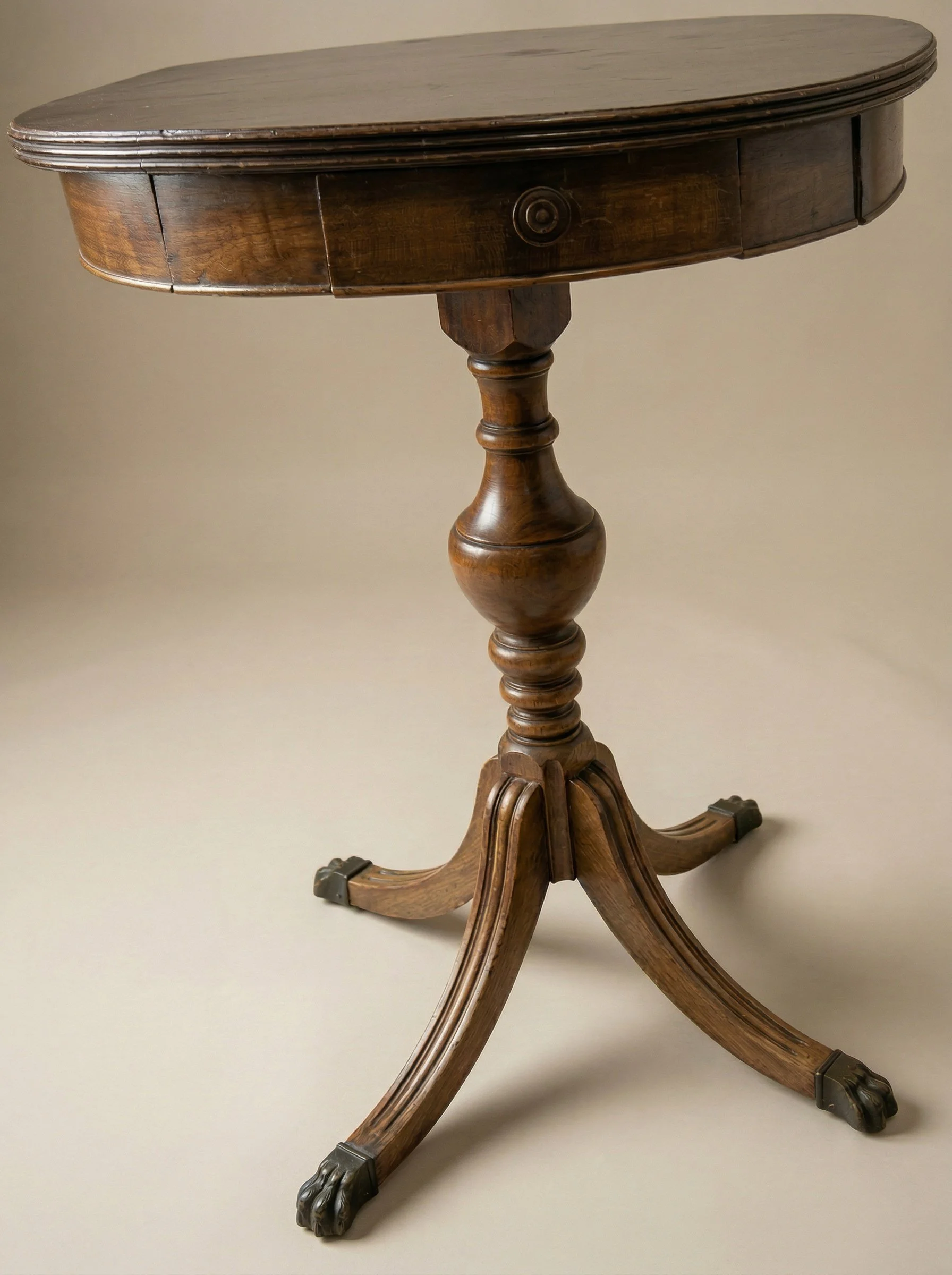 IMPERIAL MAHOGANY DRUM TABLE