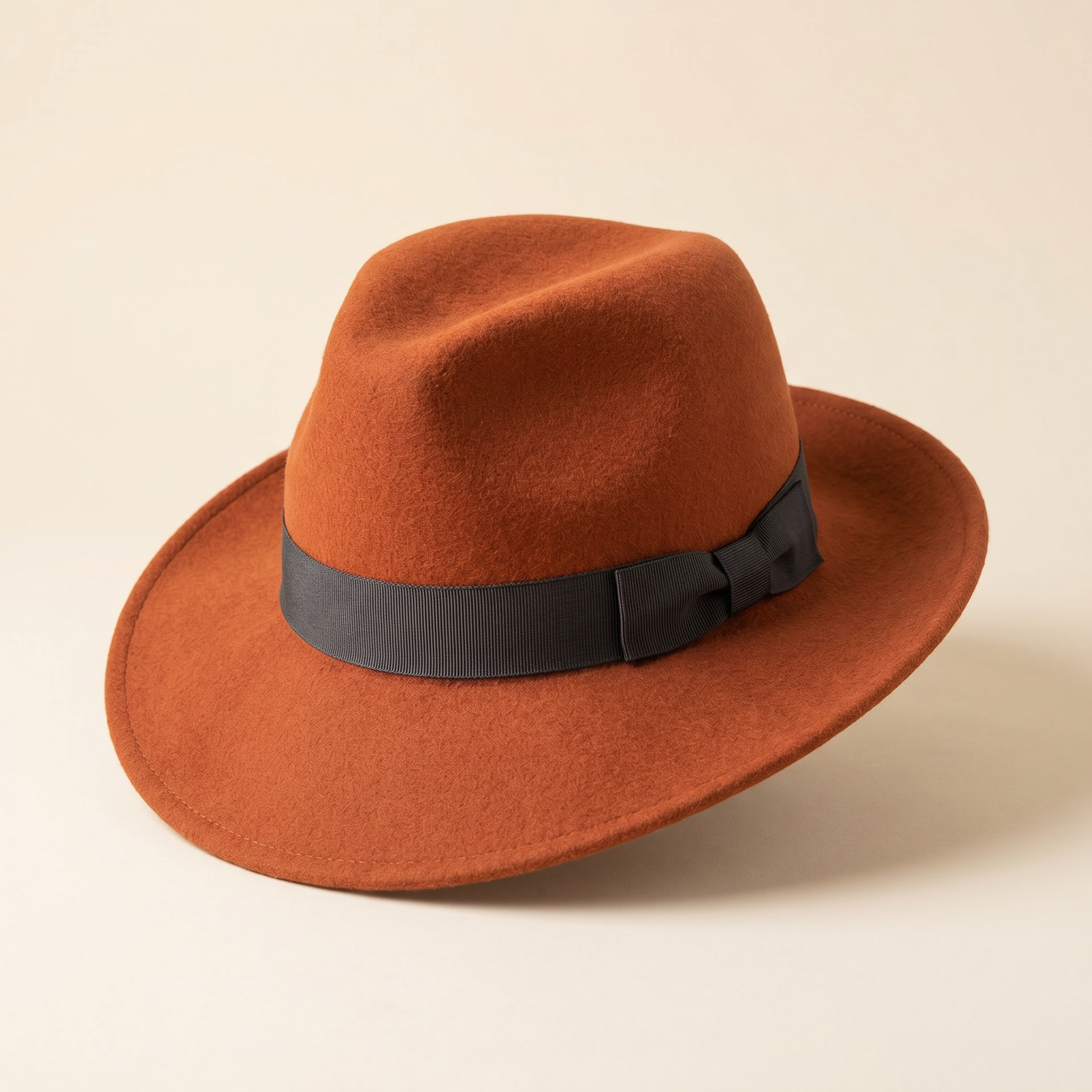 Rust Wool Felt Hat