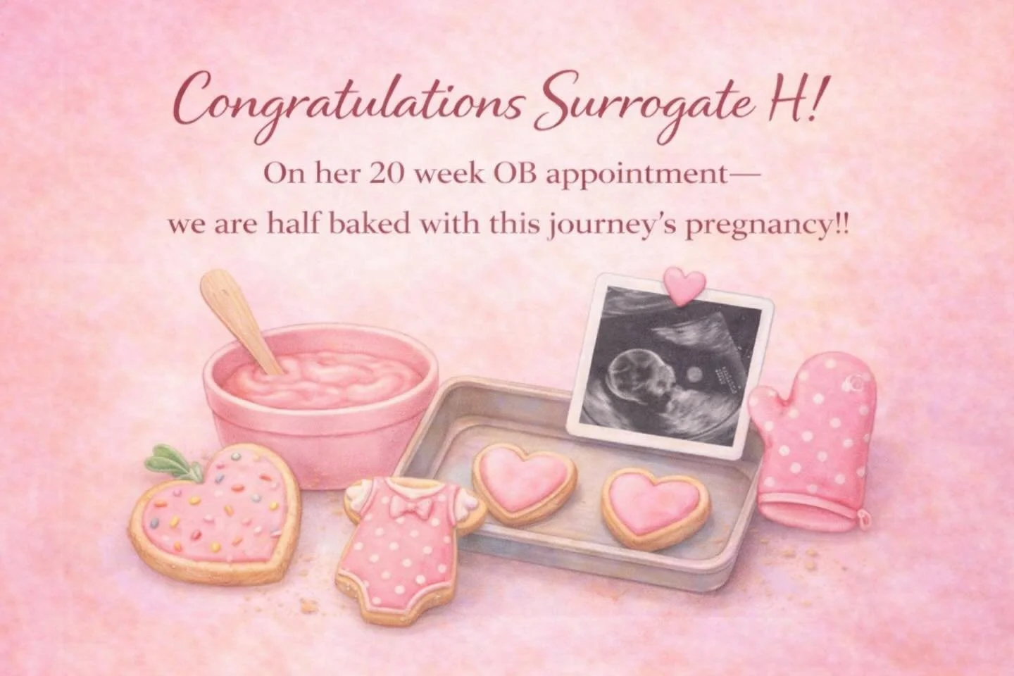 Surrogate H is officially 20 weeks along &mdash; we are half baked and so full of joy for everyone involved in this journey!

Moments like these are such a beautiful reminder of what surrogacy makes possible&hellip; one step closer to bringing a long