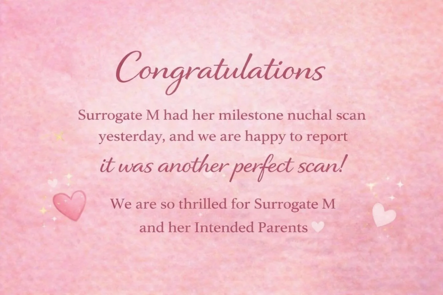 We are so thrilled! 

#surrogacyagency #surrogate #ultrasound #nuchalscan #surrogatejourney