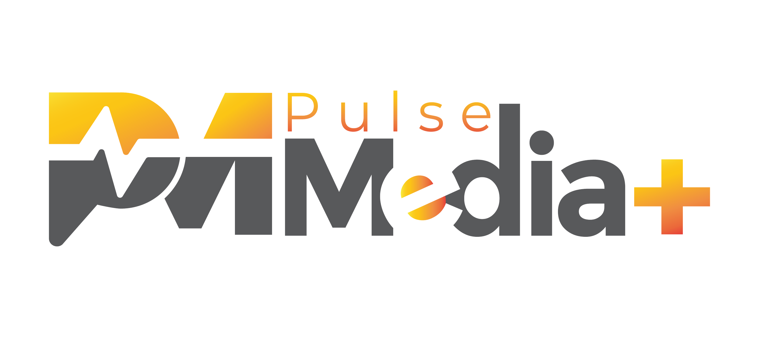 Colorful logo with the words 'Pulse Media' and an abstract heart rate line.