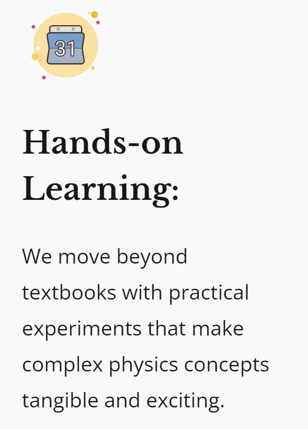 Illustration of a calendar with the date 31 inside a yellow circle, surrounded by small colorful dots.