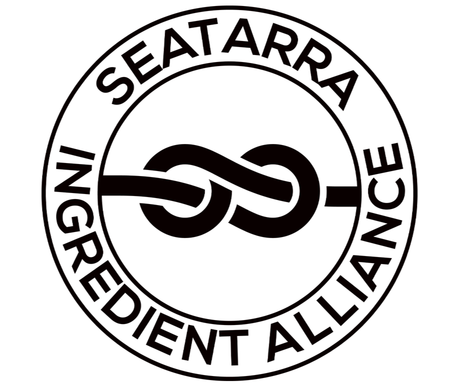 Seal of SeaTara Indigenous Alliance with a circular design, rope symbol in the center, and text around the circle.