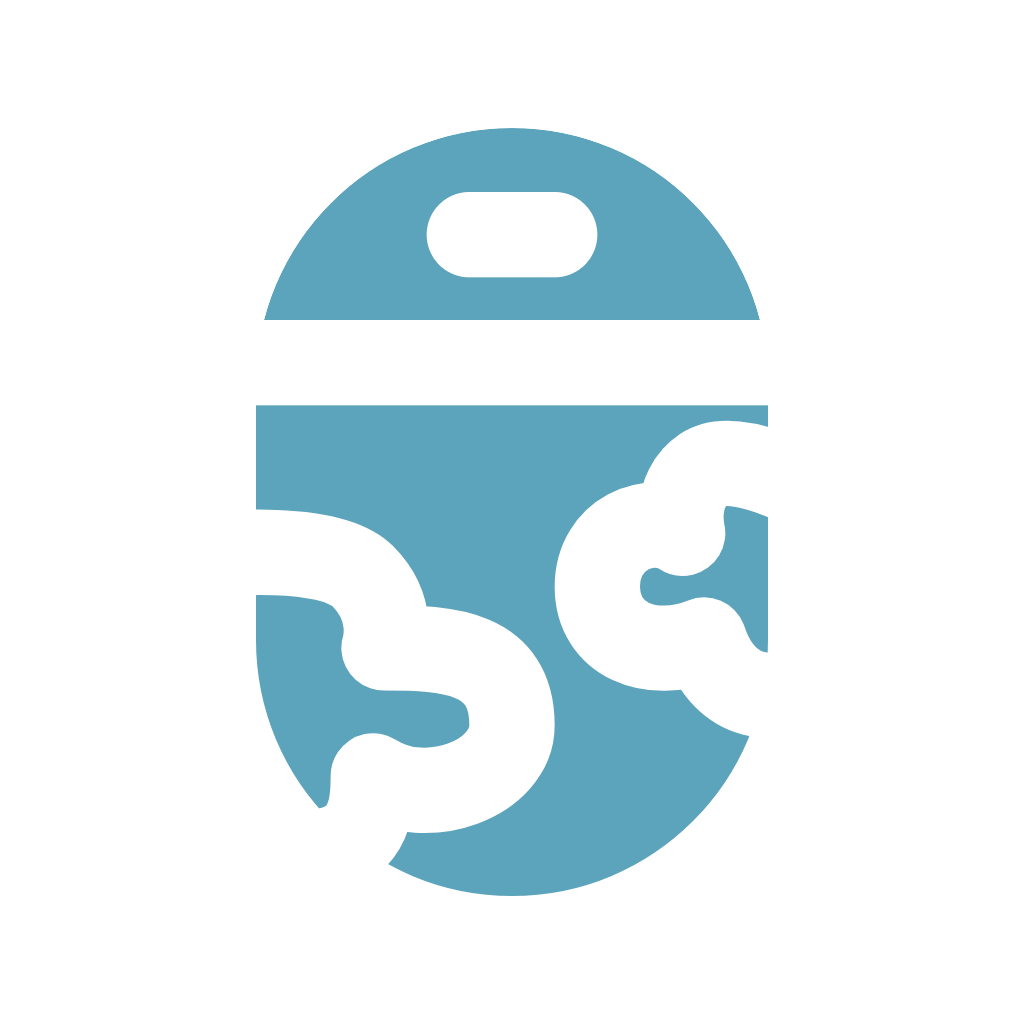 A blue and white illustration of a sea turtle swimming in the ocean with waves.