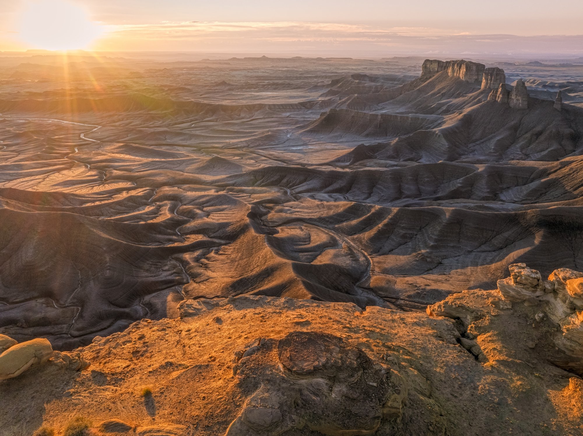 Moonscape Overlook Sunrise