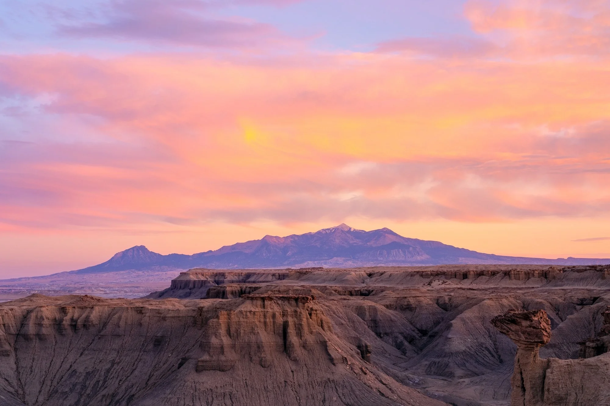 Henry Mountains Beautiful Sunset
