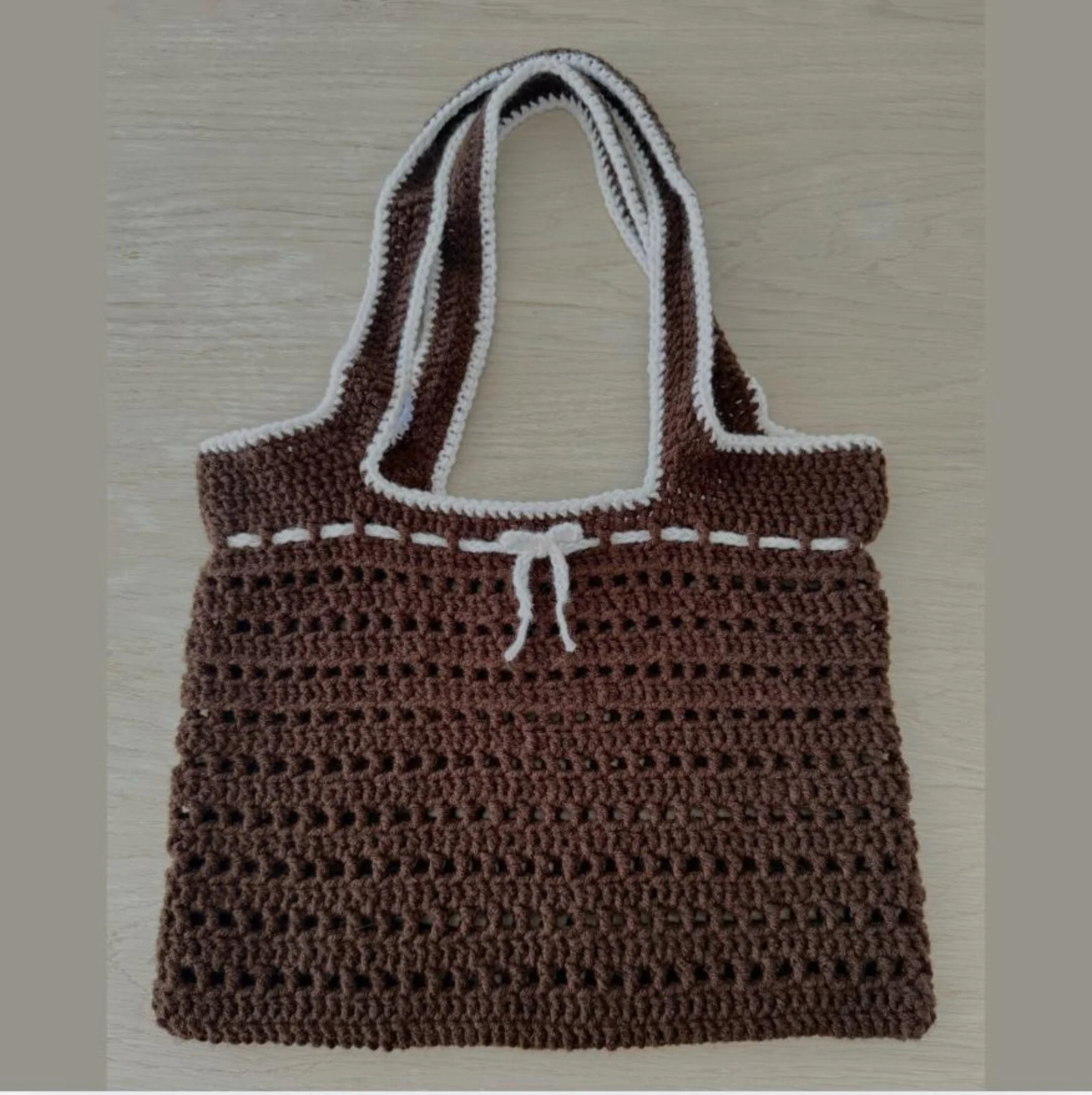 Crochet Tote - Chocolate