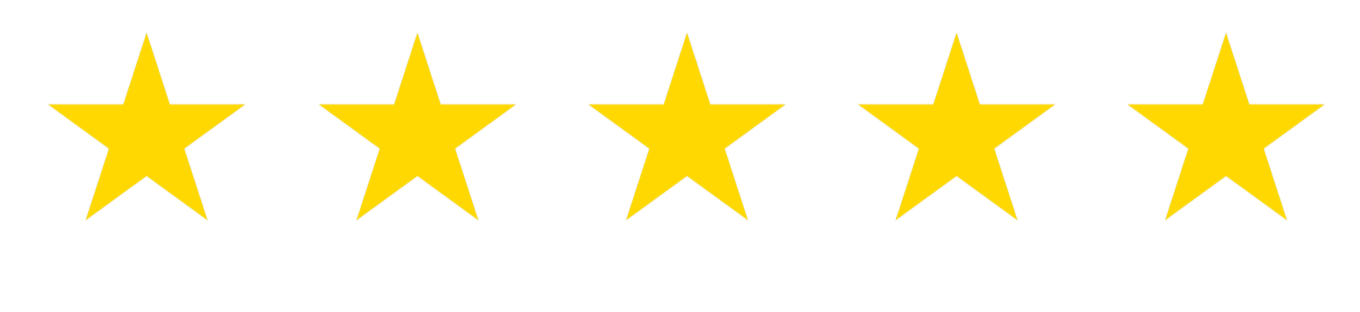 Five gold stars with a black background