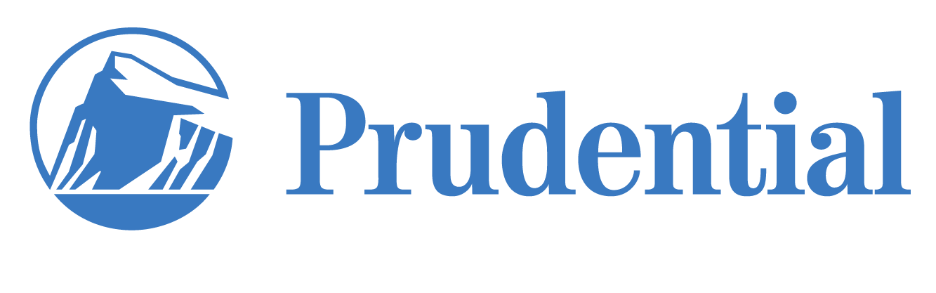 Prudential logo with mountain graphic and blue text