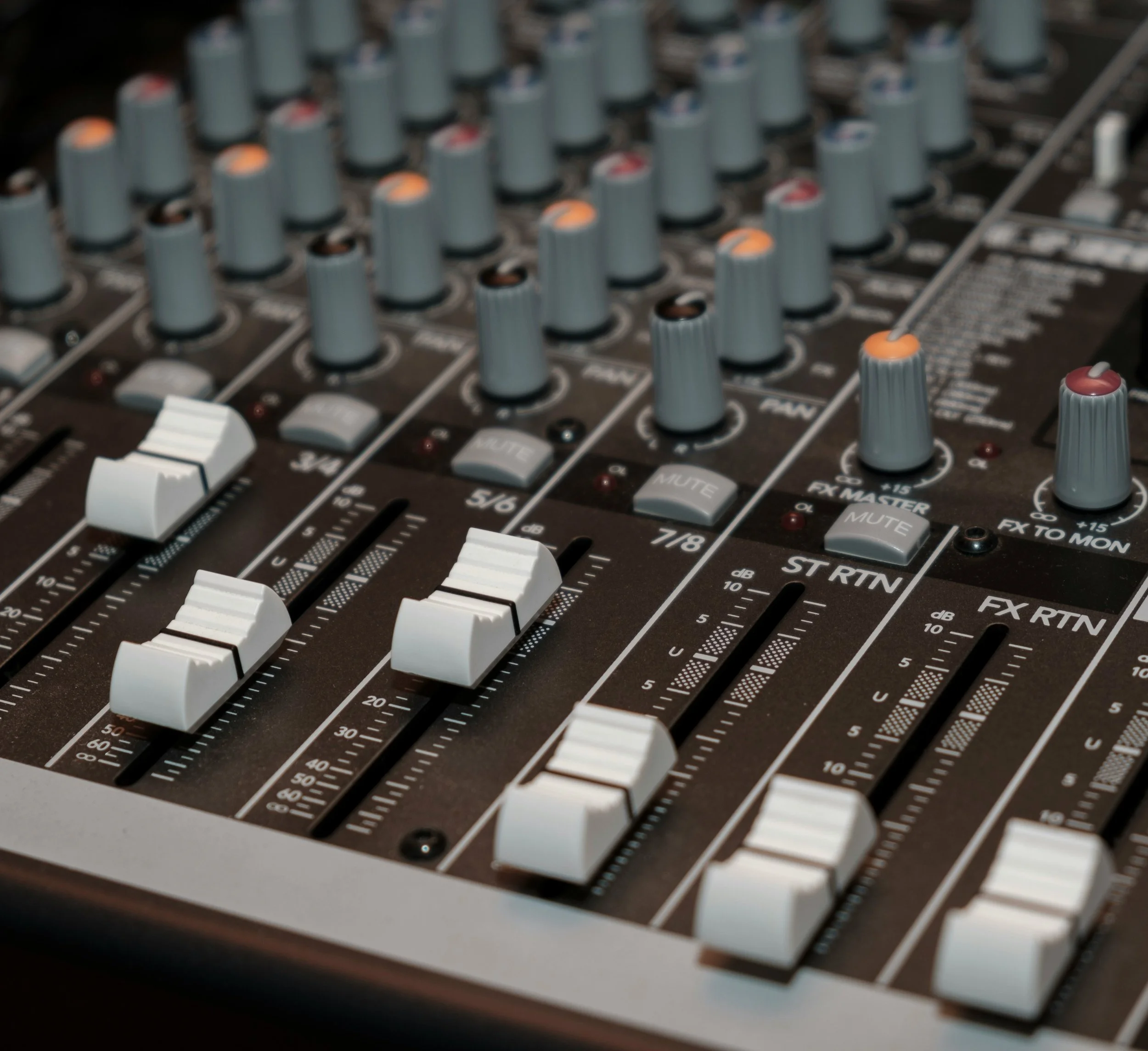 Keyboard to a sound control system