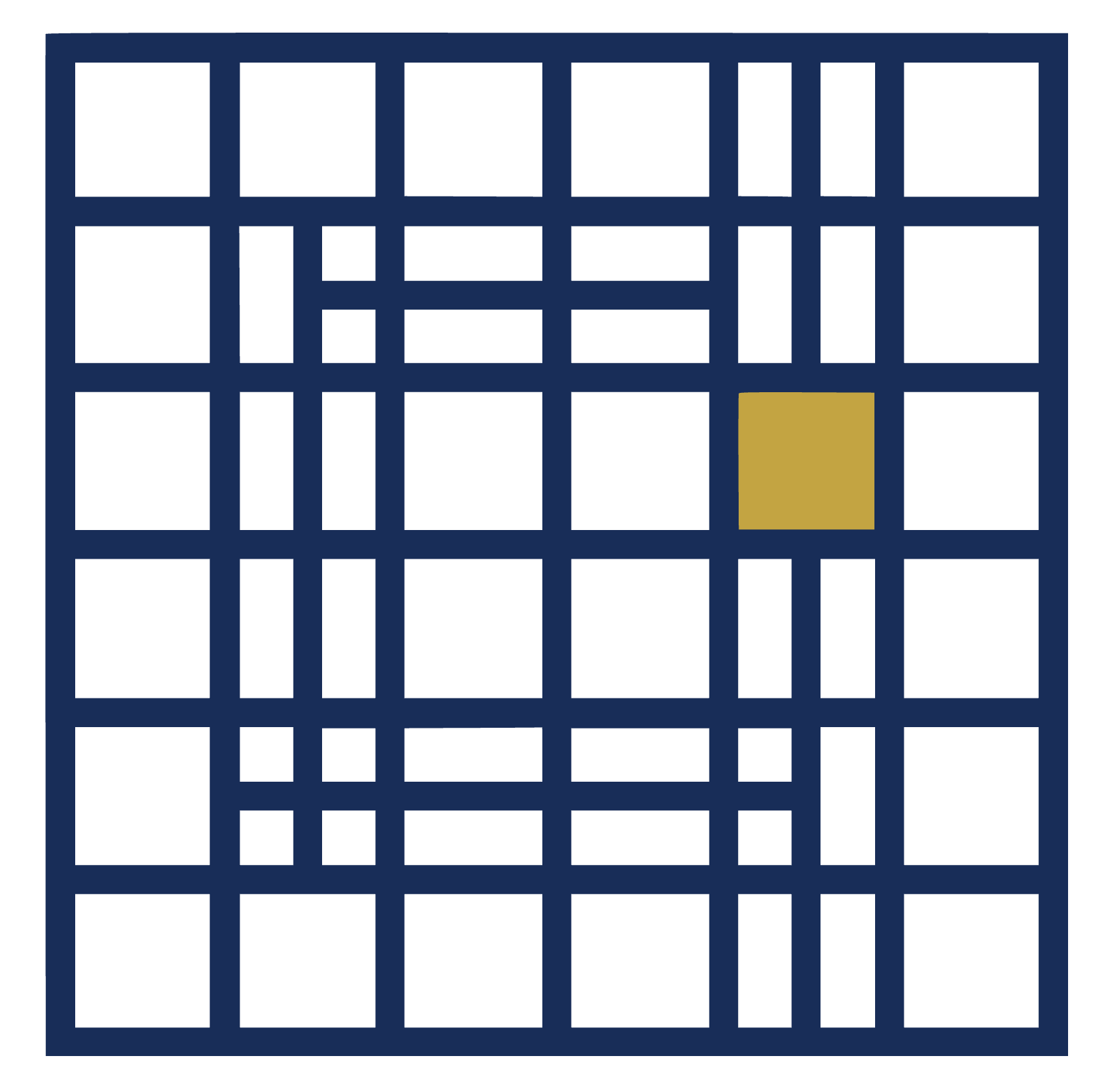 Plainsight Index Logo with a schematic diagram of a messy network with a gold-colored square in the bottom right section illustrating insights hidden in plain sight.