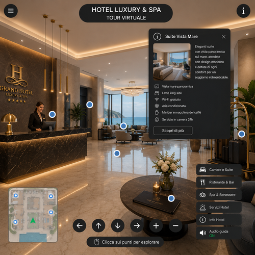 Tour virtuali per hotel e B&B